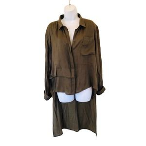 Ermanna dark green viscose top 44